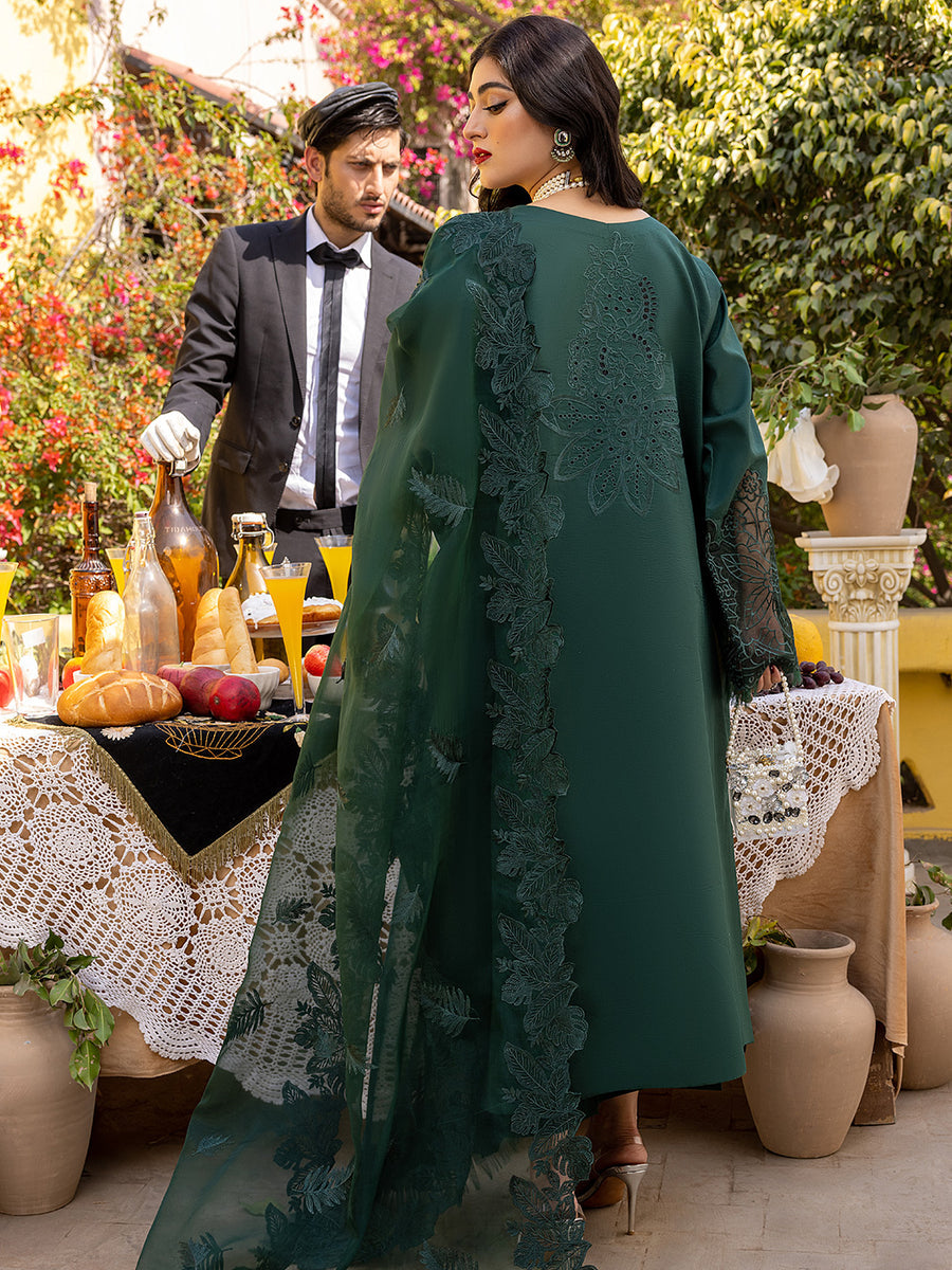 BIN ILYAS GREEN LUXURY LAWN COLLECTION | TOP PAKISTANI DRESS BY SHAEBIZ|