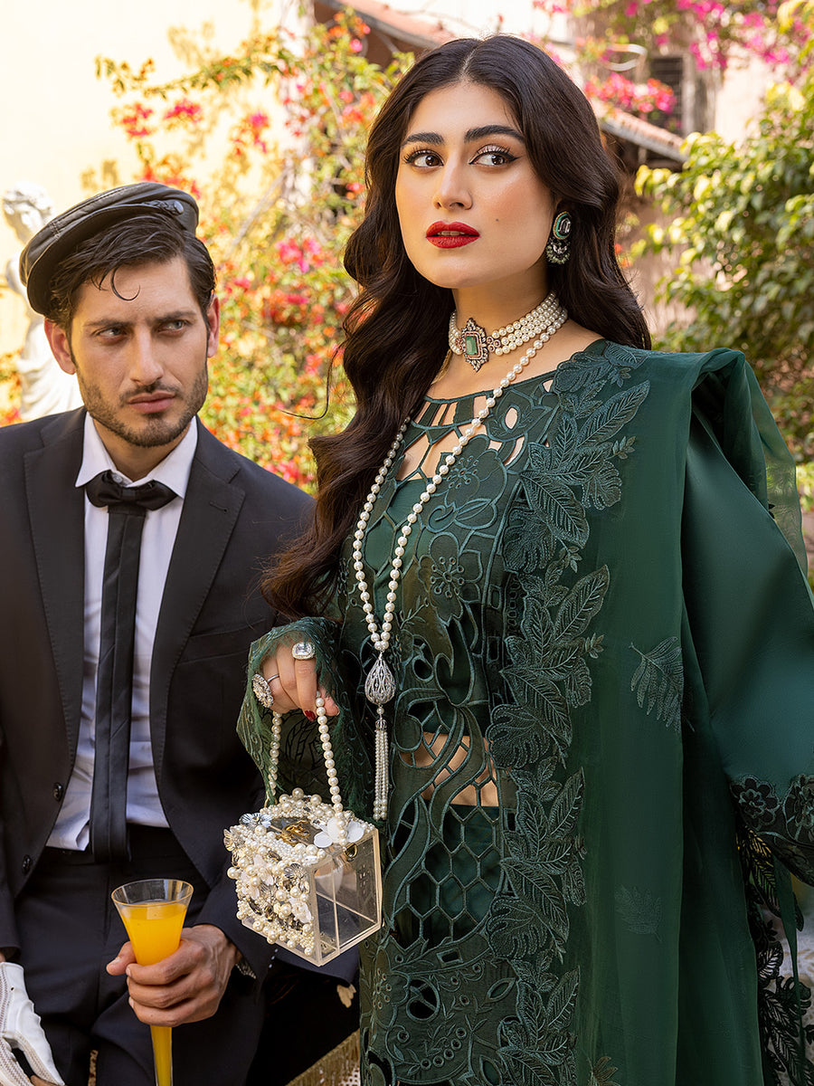 BIN ILYAS GREEN LUXURY LAWN COLLECTION | TOP PAKISTANI DRESS BY SHAEBIZ|