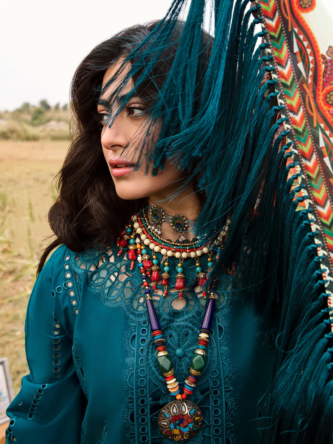 BIN ILYAS ZINK | LACER CUT SUMMER 2024 LAWN| TOP PAKISTANI DRESS BY SHAEBIZ