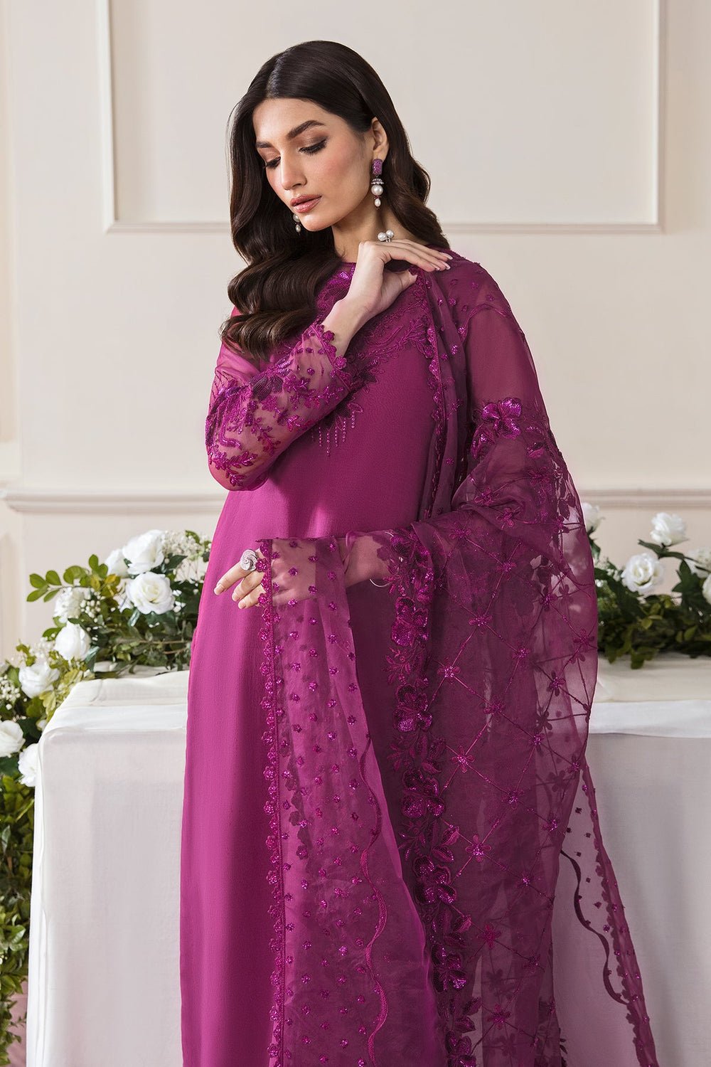 BAROQUE NEW LUXURY CHIFFON WITH HEAVY SEQUENCE EMBROIDERY BY SHAEBIZ