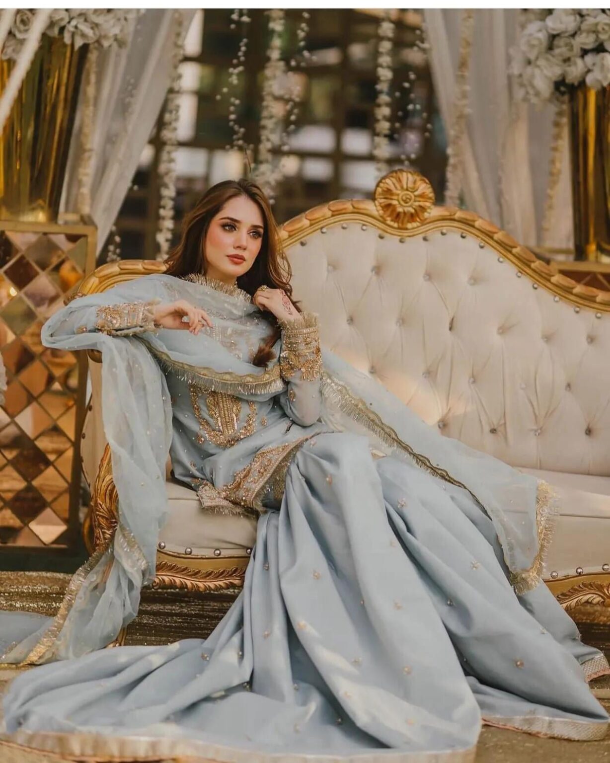 MAHA WAJAHAT  EMBROIDERED ORGENZA  COLLECTION| UNSTITCHED BRIDAL AND PARTY WEAR| TOP PAKISTANI DRESS BY SHAEBIZ