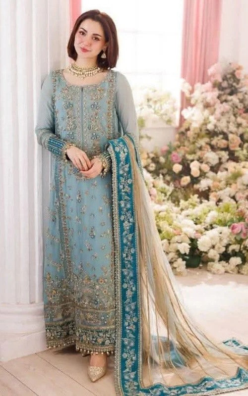 CHARIZMA DASTAN E JASHAN LUXURY CHIFFON PARTY WEAR| HANIA AMIR| TOP PAKISTANI DRESS BY SHAEBIZ|
