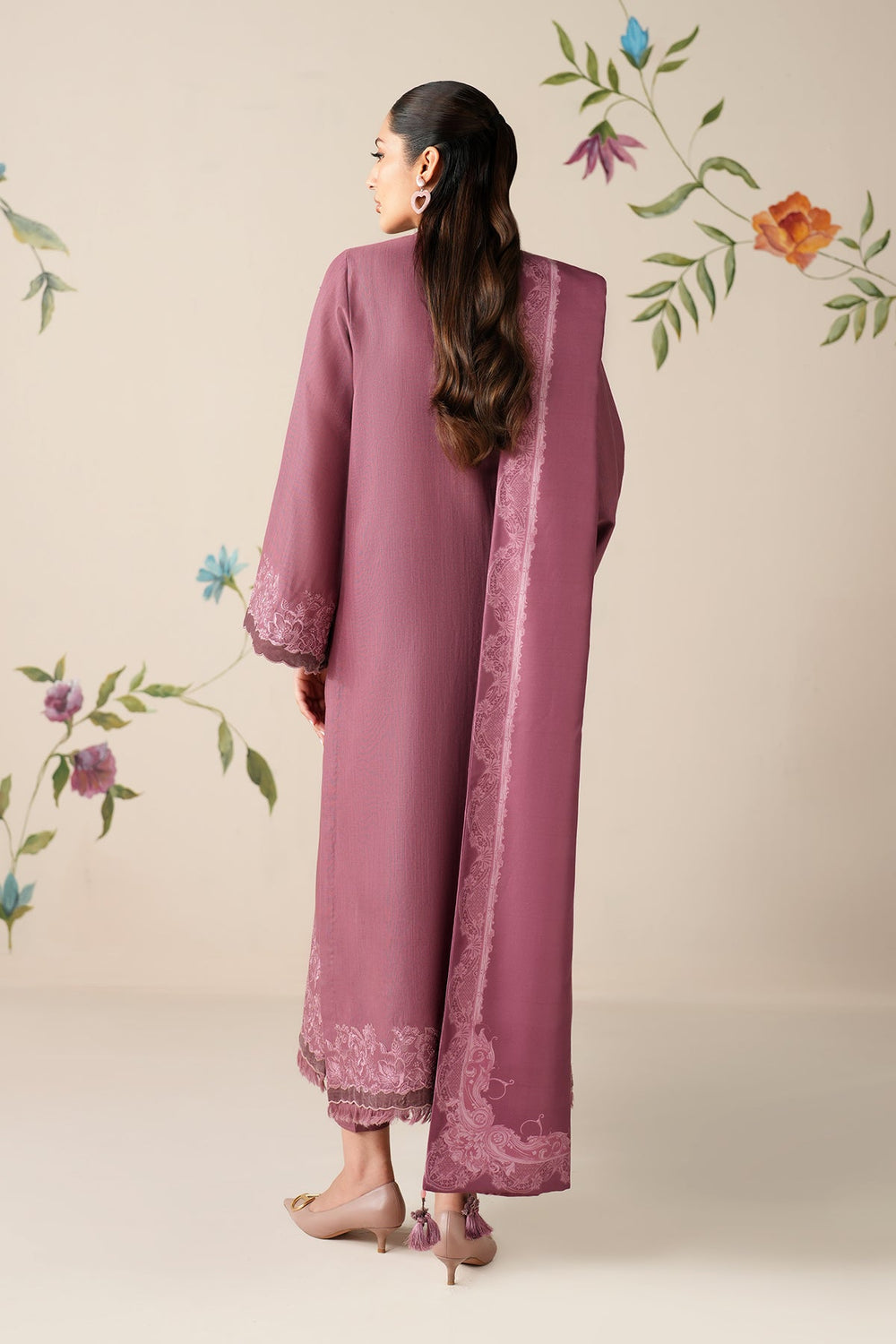 BAROQUE LATEST EMBROIDERED KHADDER  COLLECTION| WINTER COLLECTION| TOP PAKISTANI DRESS BY SHAEBIZ