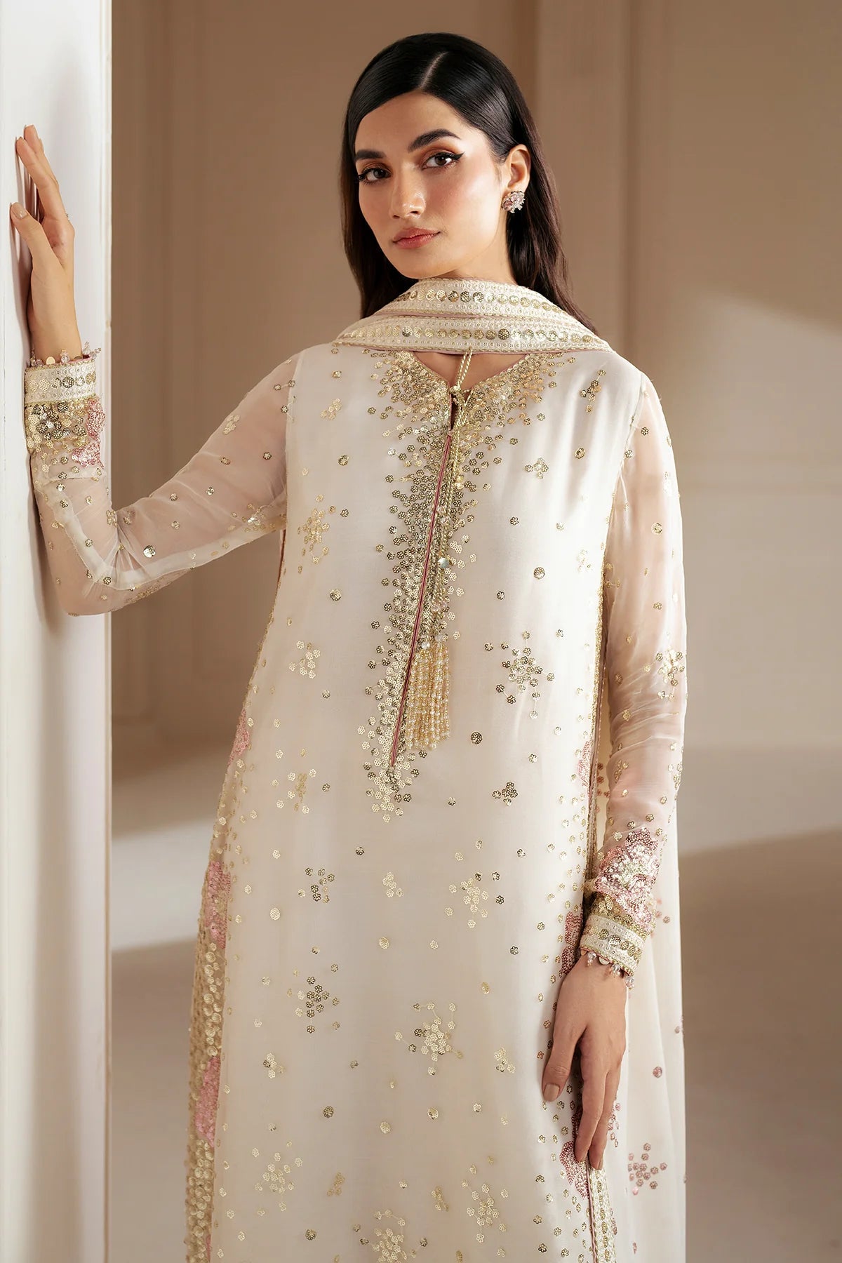 JAZMIN CHIFFON WEDDING FORMALS| UNSTITCHED MASTER REPLICA|TOP PAKISTANI DRESS BY SHAEBIZ