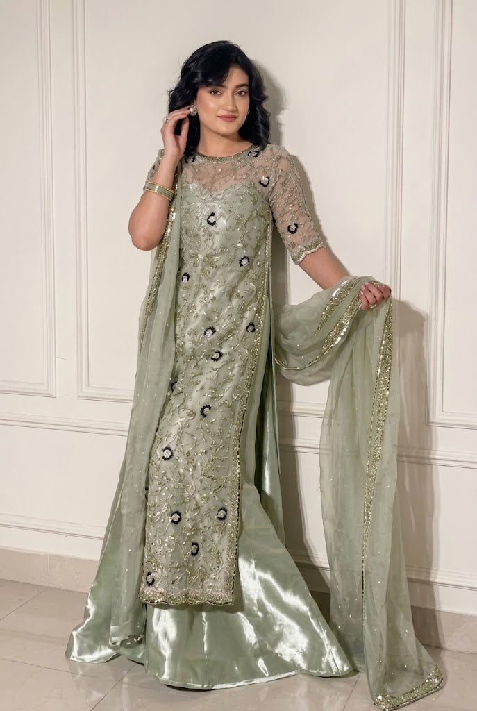 HARIS SHAKEEL NEW LUXURY SHEESHA SILK| UNSTITCHED 3 PCS BY SHAEBIZ