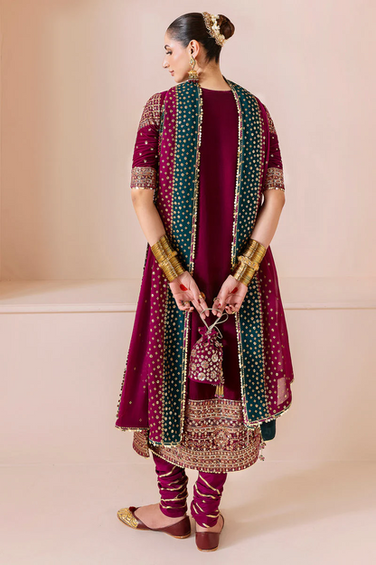 Pakistani Velvet Unstitched Rangoon Dress Collection 2025 by Jazmin – Shaebiz