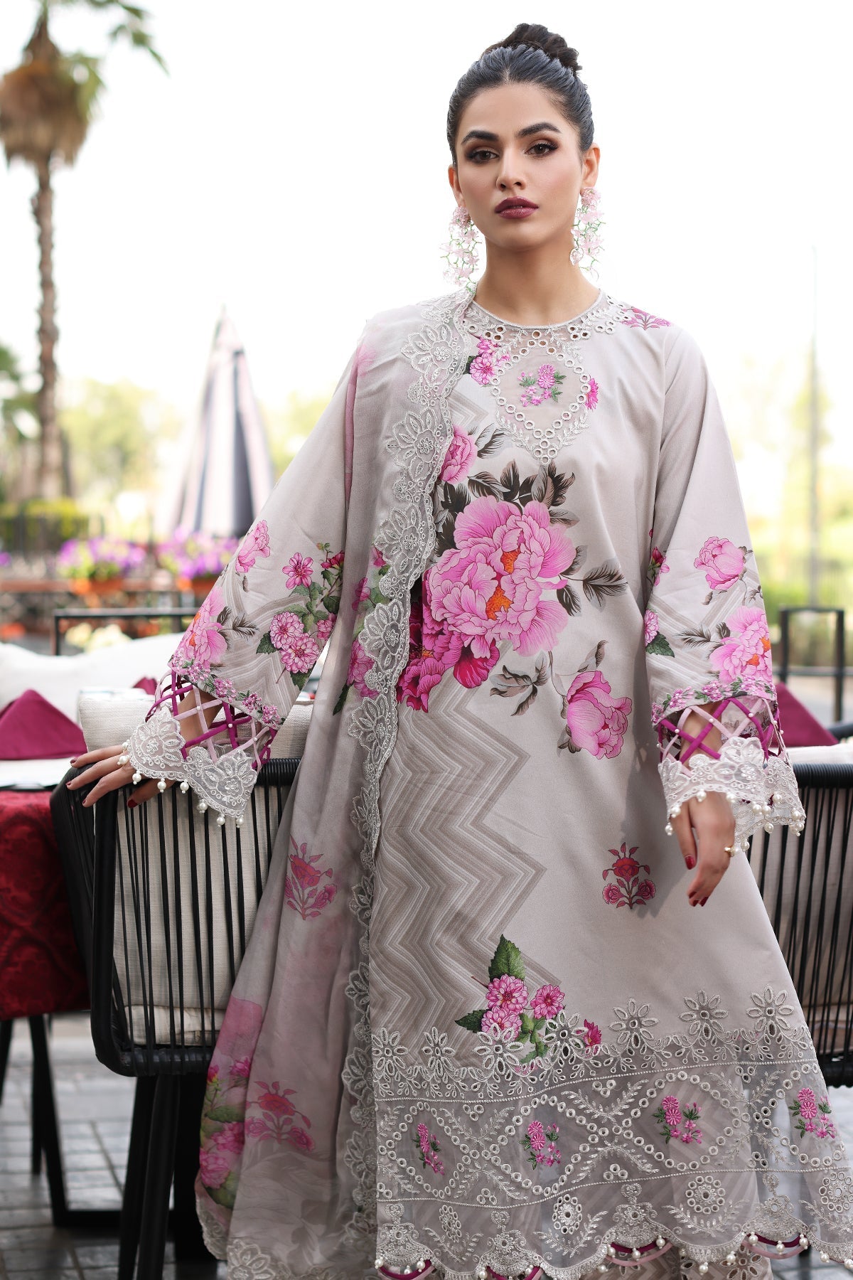 RANG- E- BAHAR BY CHARIZMA SILK COLLECTION| UNSTITCHED 3 -PC | TOP PAKISTANI DRESS BY SHAEBIZ