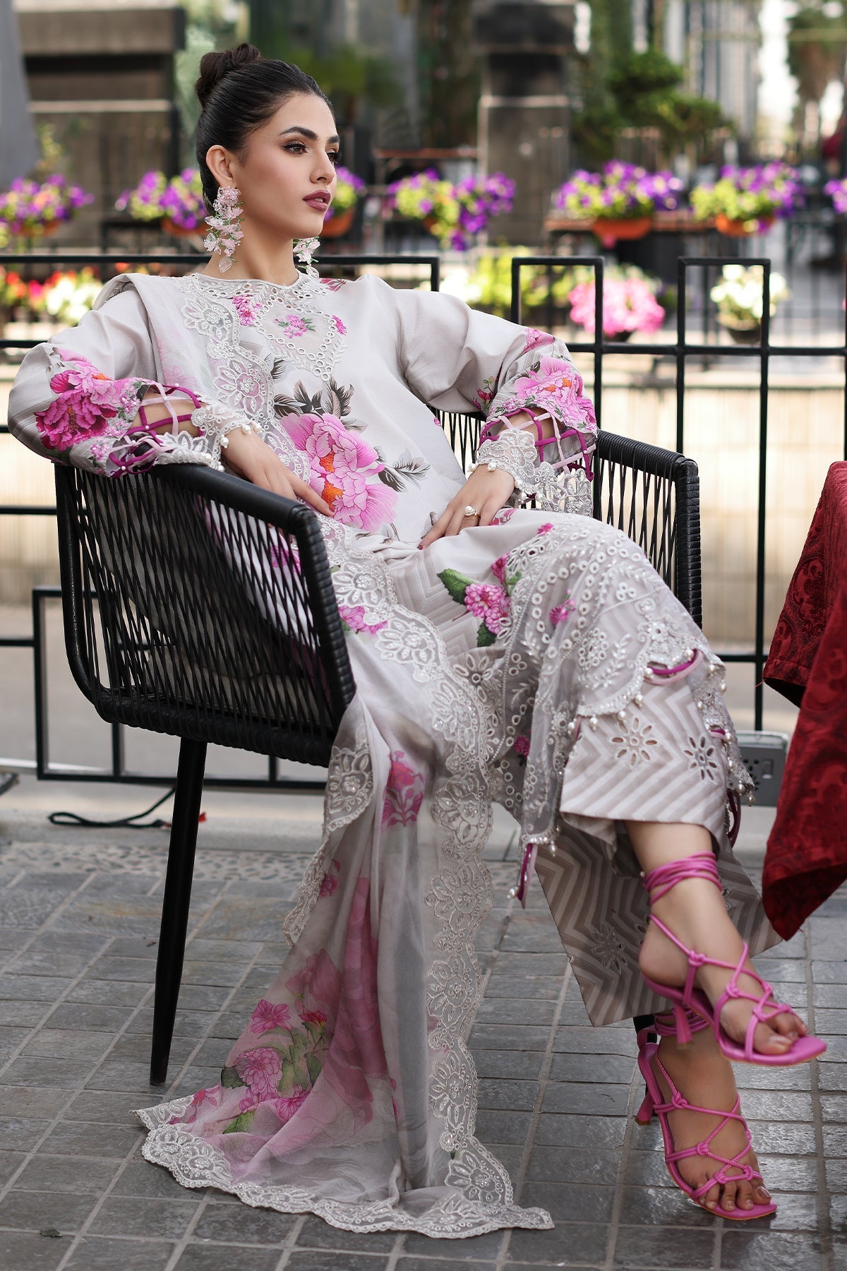 RANG- E- BAHAR BY CHARIZMA SILK COLLECTION| UNSTITCHED 3 -PC | TOP PAKISTANI DRESS BY SHAEBIZ