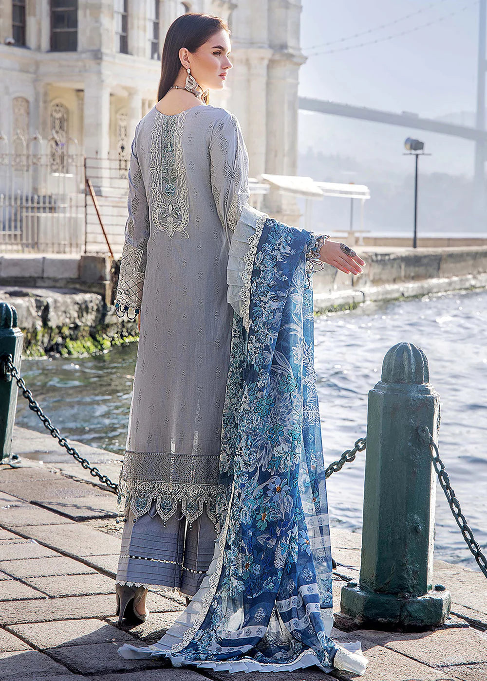 ADAN LIBAS LAWN COLLETION 2024| DIGITAL PRINT | TOP PAKISTANI DRESS BY SHAEBIZ| (Copy)