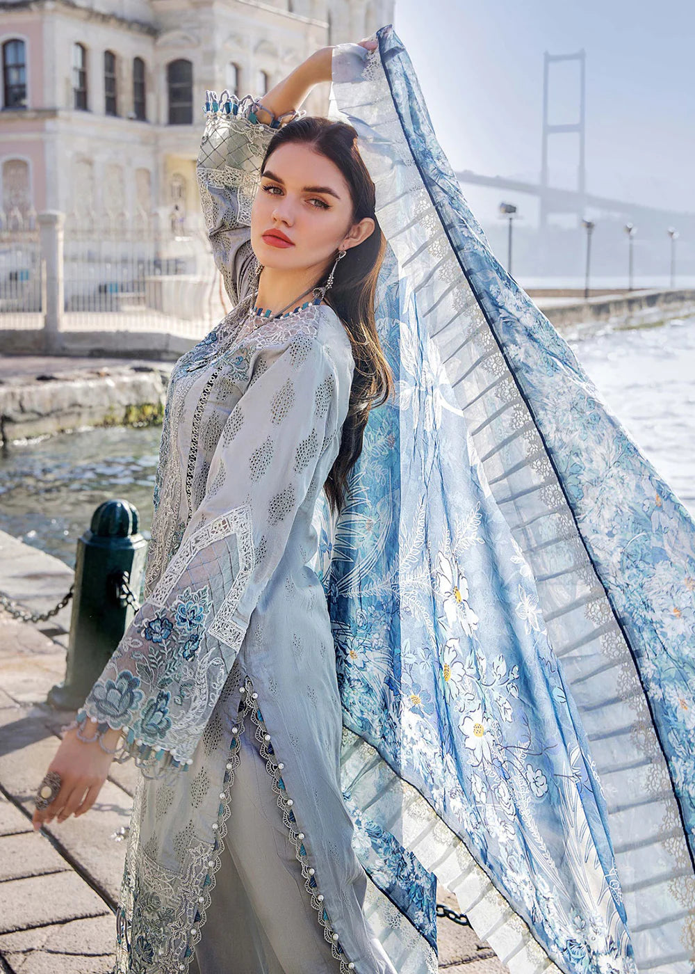 ADAN LIBAS LAWN COLLETION 2024| DIGITAL PRINT | TOP PAKISTANI DRESS BY SHAEBIZ| (Copy)