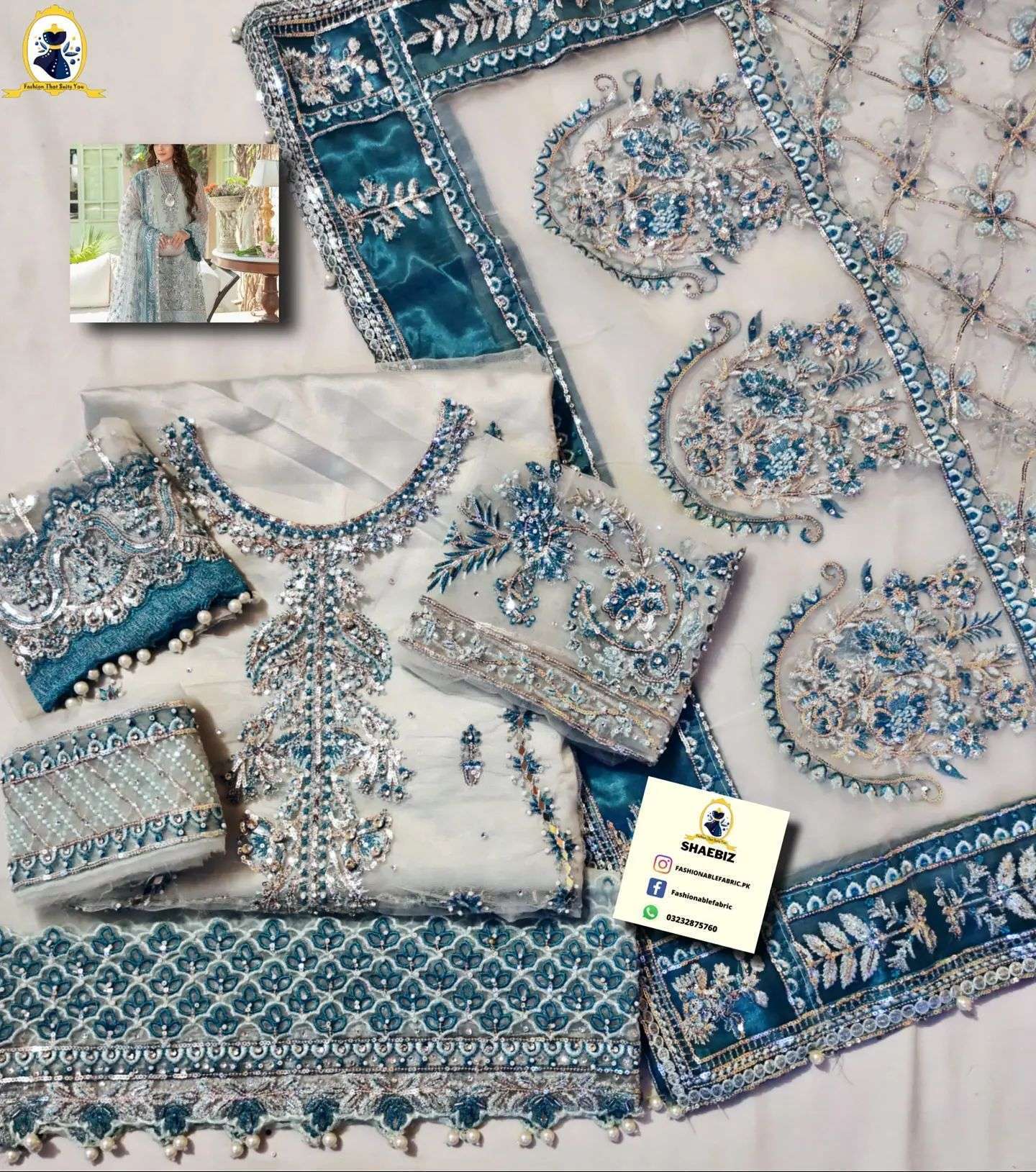 AFROZEH FROZI LUXURY WEAR DRESS (AF-SF22)