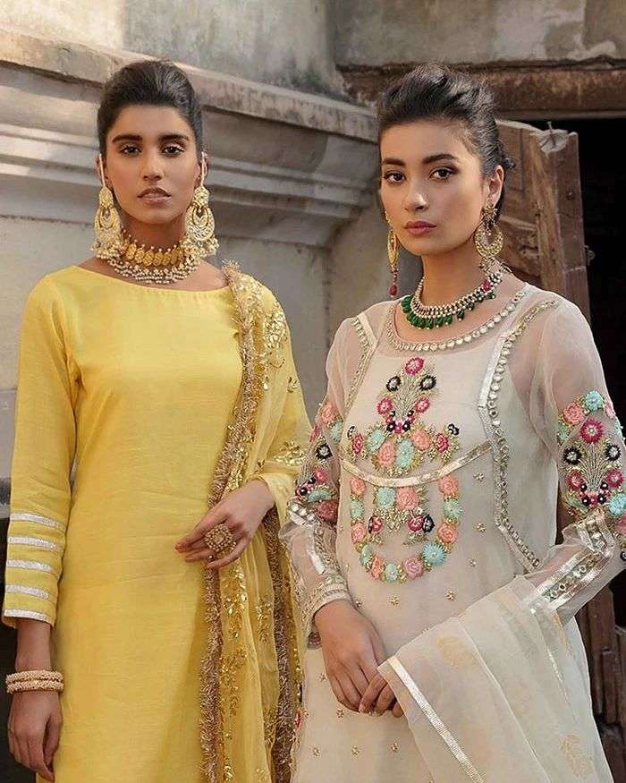 AGAH NOOR WHITE PARTY WEAR DRESS (AN-SW21)