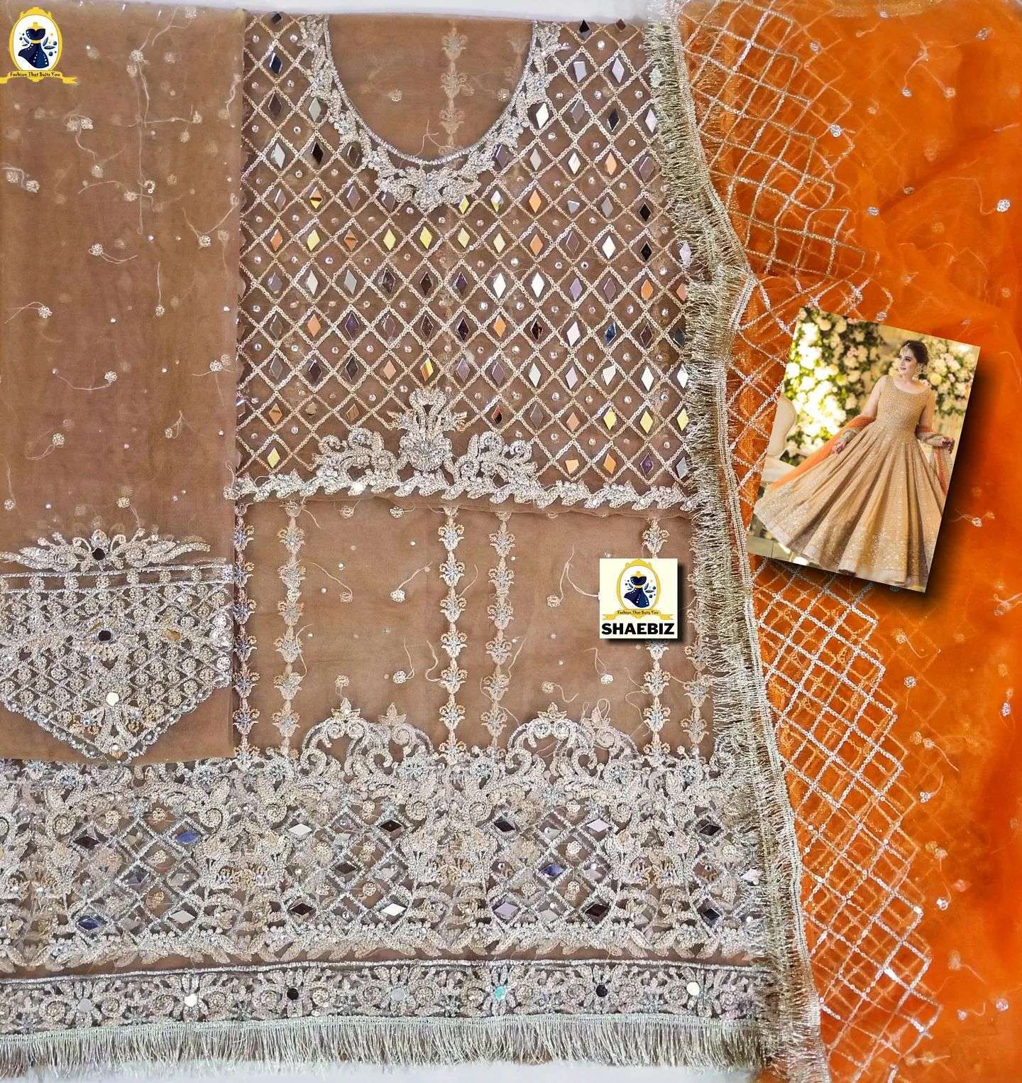 FAIZA SAQLAIN WEARING BY AIMEN KHAN (FS-AMS22)