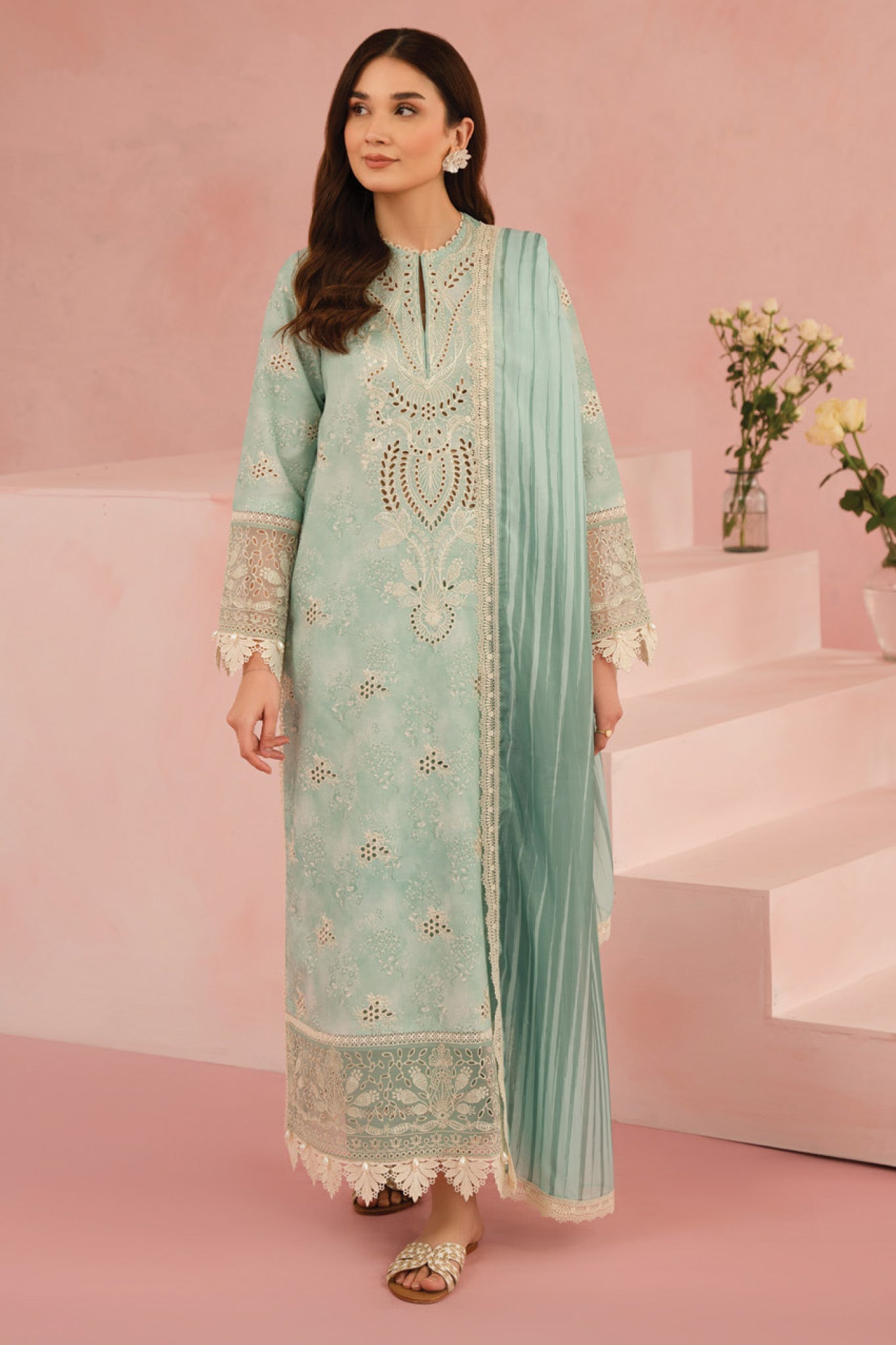 FLORAL CHARM BY AFROZEH | SUMMER COLLECTION| TOP PAKISTANI DRESS BY SHAEBIZ