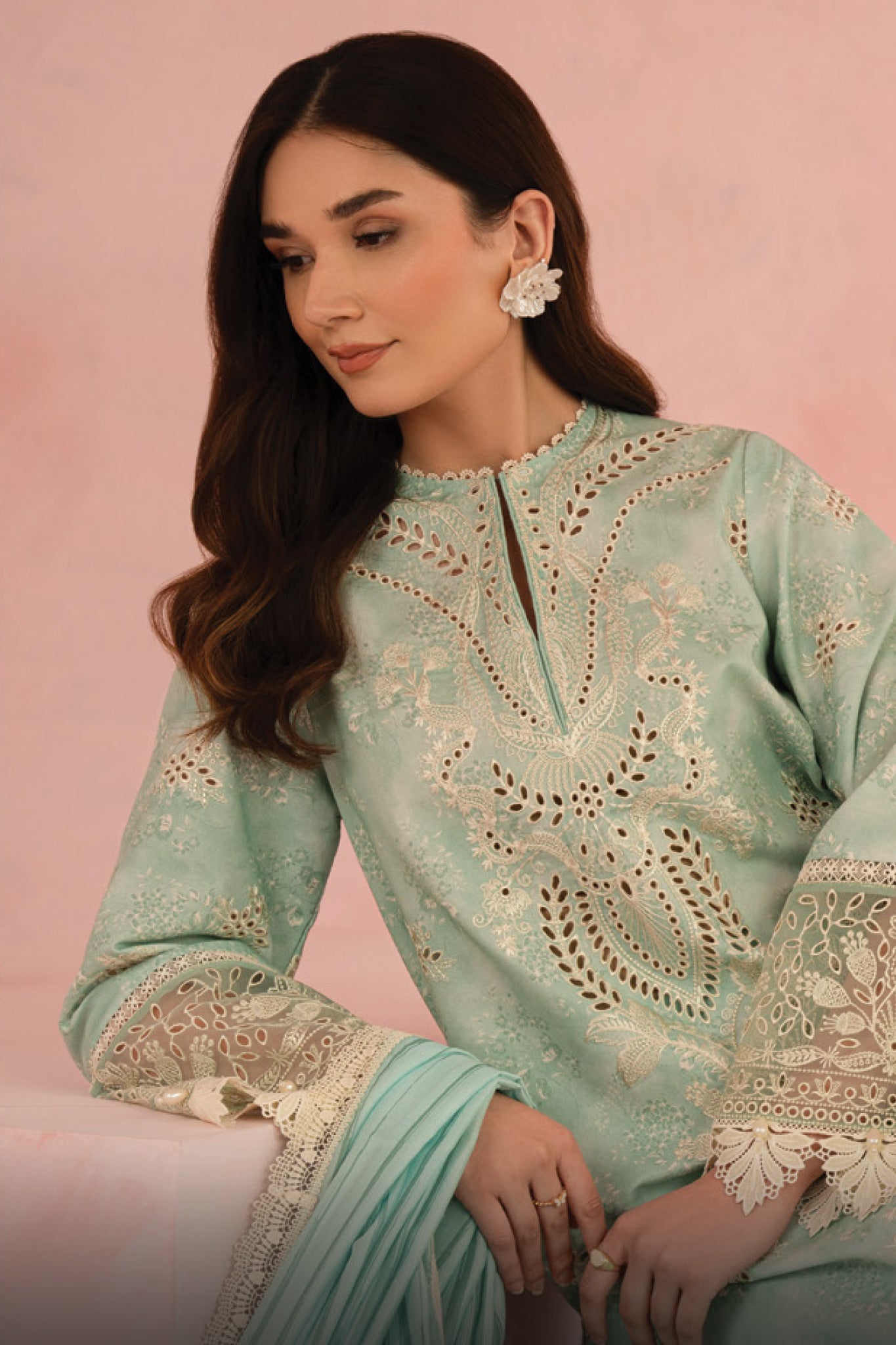 FLORAL CHARM BY AFROZEH | SUMMER COLLECTION| TOP PAKISTANI DRESS BY SHAEBIZ