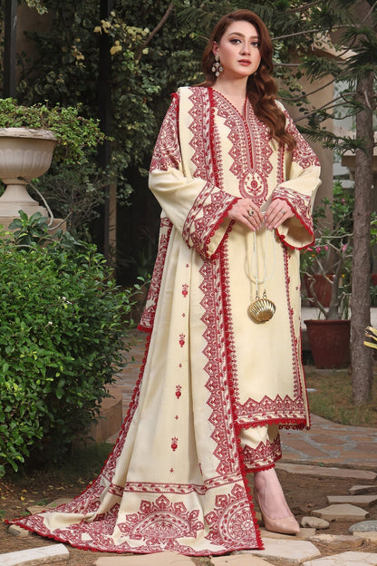 ANEELA'S LUXURY COTTON CAMBRIC|UNSTITCHED 3 PCS| TOP PAKISTANI DRESS BY SHAEBIZ