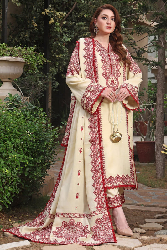 ANEELA'S LUXURY COTTON CAMBRIC|UNSTITCHED 3 PCS| TOP PAKISTANI DRESS BY SHAEBIZ