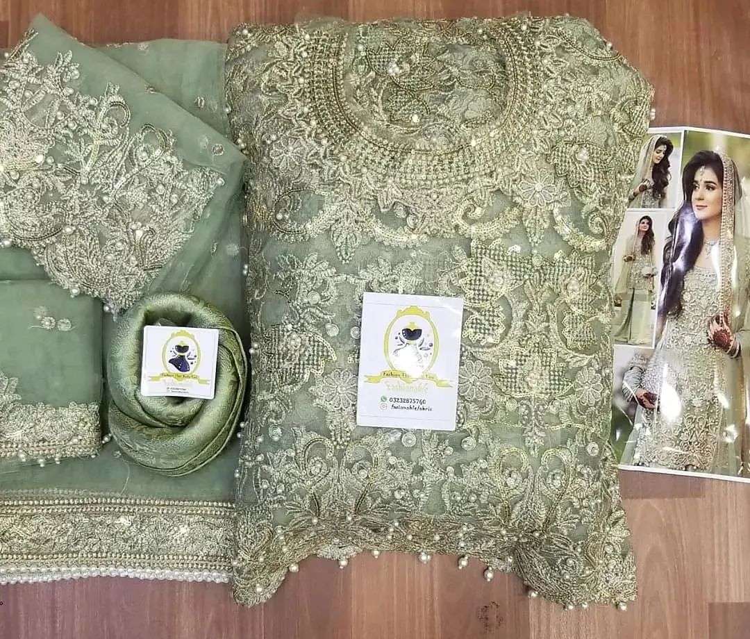 ATIF RIAZ GREEN FORMAL DRESS (AR-SG19)