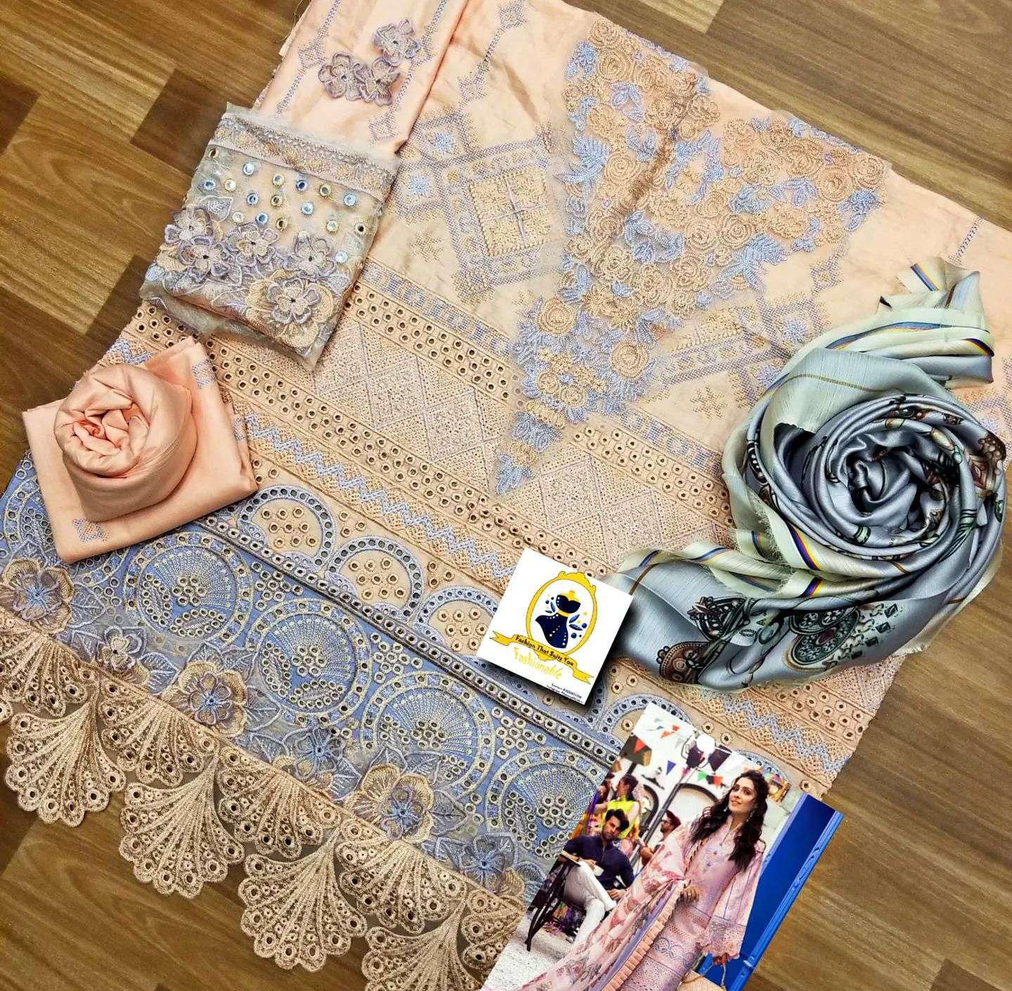 MUSHQ BLACK LAWN WEARING BY AYEZA KHAN