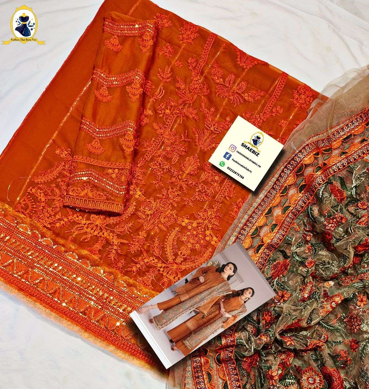 BAROQUE ORANGE FORMAL DRESS(BO-SC21)