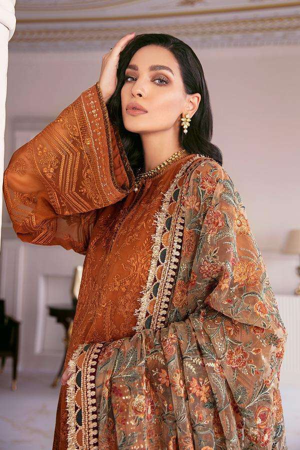 BAROQUE ORANGE FORMAL DRESS(BO-SC21)