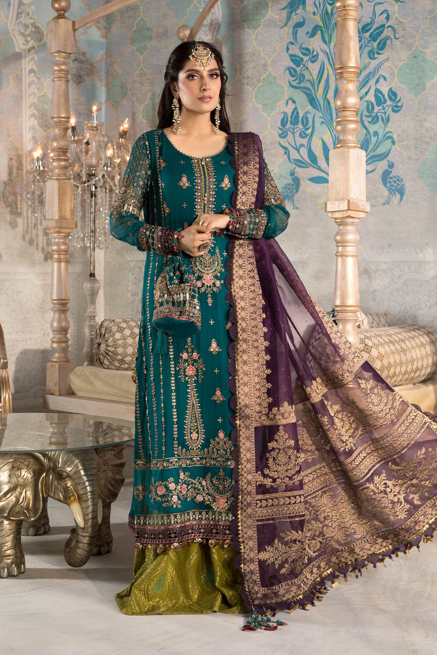MARIA.B CHIFFON COLLECTION| AYEZA KHAN | TOP PAKISTANI DRESS BY SHAEBIZ