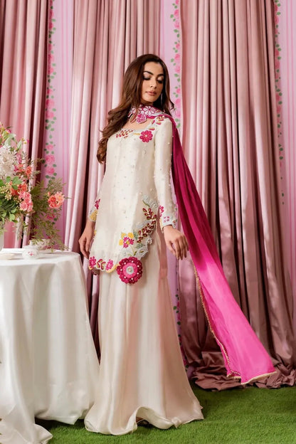 SHANZAY ANOOSHAY LUXURY SILK COLLECTION| UNSTITCHED 3 PCS BY SHAEBIZ