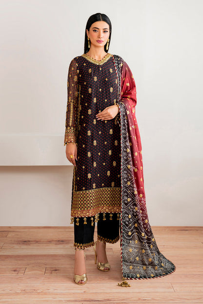 BAROQUE 2026 LATEST CHIFFON COLLECTION| UNSTITCHED 3 PCS| TOP PAKISTANI DRESS BY SHAEBIZ