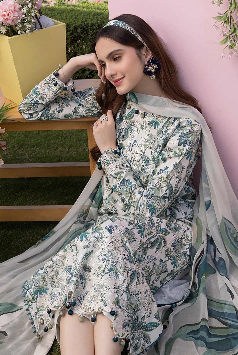 CRIMSON IZEL LUXURY LAWN COLLECTION| UNSTITCHED EID COLLECTION BY SHAEBIZ