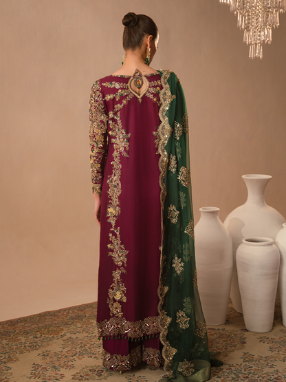 ABEERA USMAN 2026 LUXURY SHEESHA SILK COLLECTION| BRIDAL COLLECTION 2025| TOP PAKISTANI DRESS BY SHAEBIZ