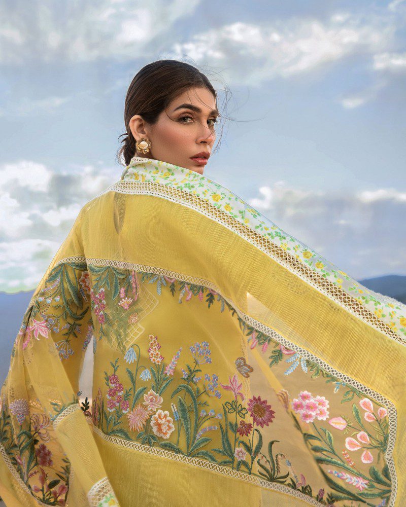 CRIMSON 2023 LAWN | FRENCH SUMMER-D1 B UNSTITCH COLLECTION | BY SHAEBIZ