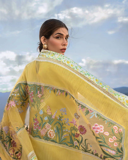 CRIMSON 2023 LAWN | FRENCH SUMMER-D1 B UNSTITCH COLLECTION | BY SHAEBIZ