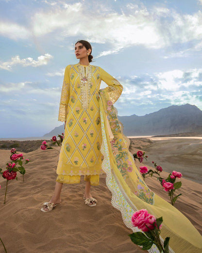 CRIMSON 2023 LAWN | FRENCH SUMMER-D1 B UNSTITCH COLLECTION | BY SHAEBIZ