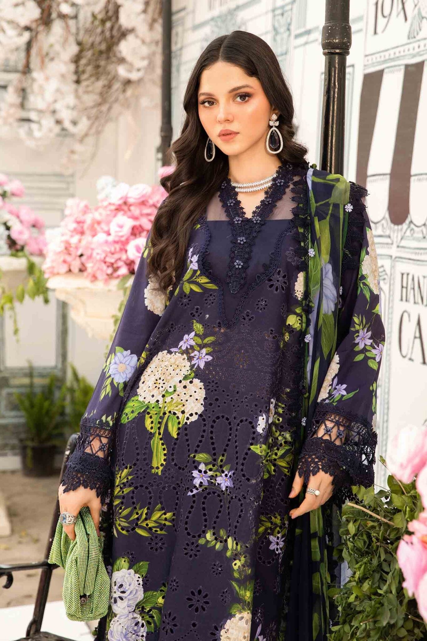 MARIA B MOONLIGHT EMBROIDERED LAWN DRESS| LATEST LAWN COLLECTION| TOP PAKISTANI DRESS BY SHAEBIZ