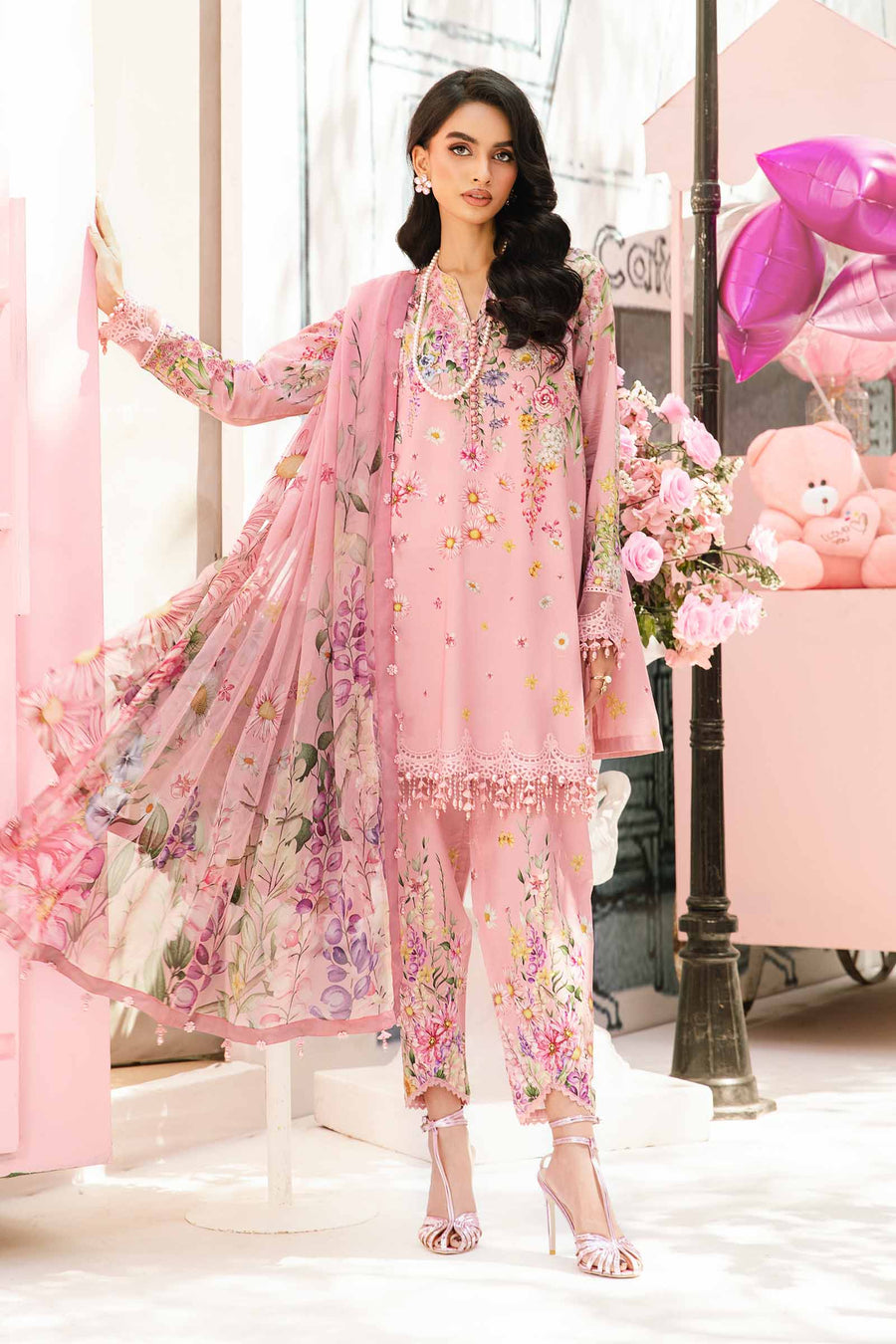 MARIA B TUTTI FRUITY SWISS LAWN DRESS| LATEST 2025 COLLECTION BY SHAEBIZ
