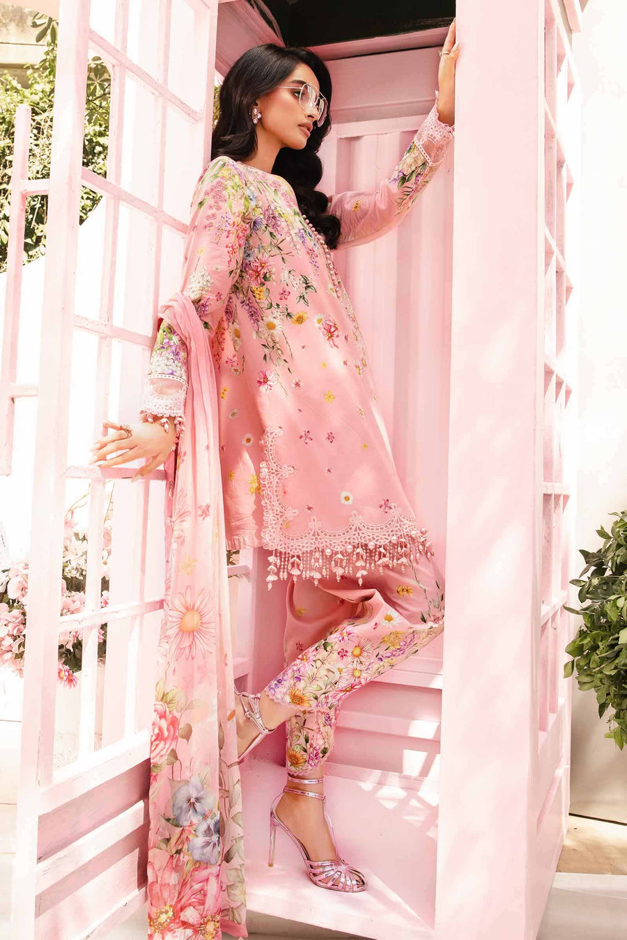 MARIA B TUTTI FRUITY SWISS LAWN DRESS| LATEST 2025 COLLECTION BY SHAEBIZ