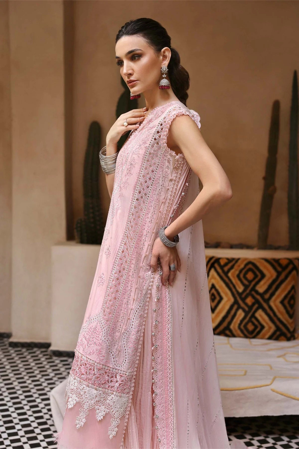 MARIA B 2026 LUXURY EMBROIDERED LAWN COLLECTION| UNSTITCHED 3 PCS BY SHAEBIZ