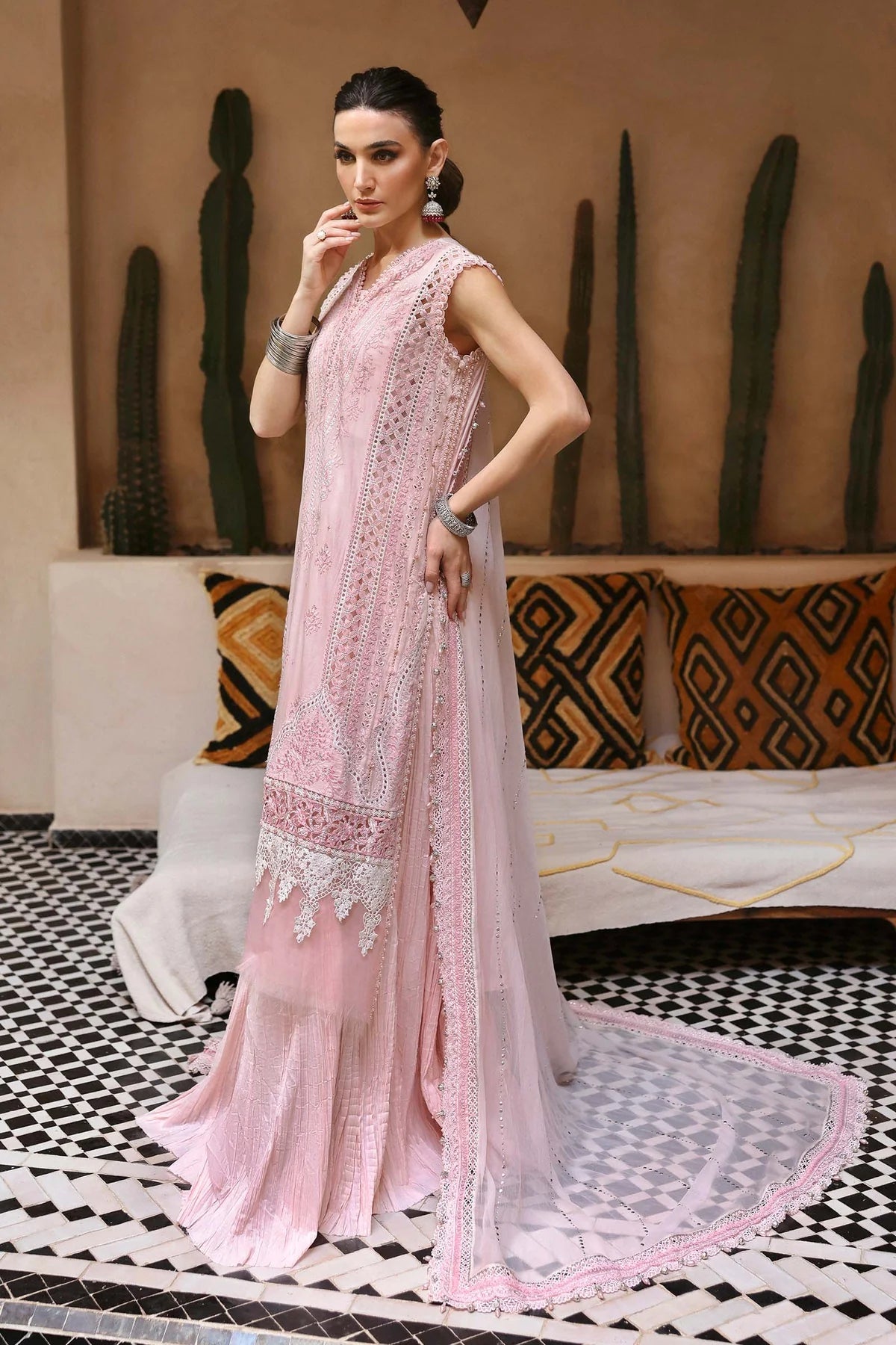 MARIA B 2026 LUXURY EMBROIDERED LAWN COLLECTION| UNSTITCHED 3 PCS BY SHAEBIZ