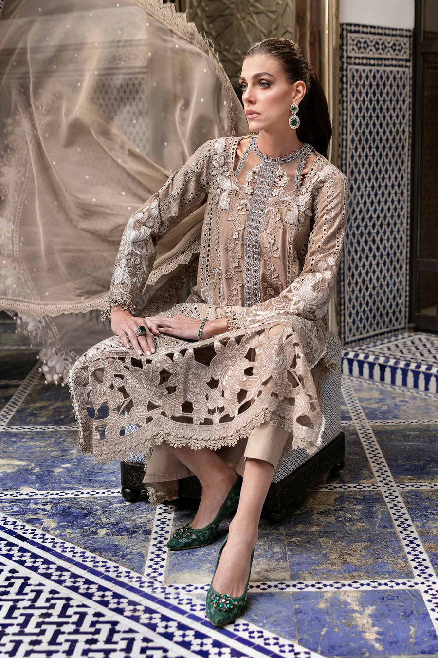 MARIA B LATEST EMBROIDERED LAWN COLLECTION| UNSTITCHED  LAWN COLLECTION 2025 BY SHAEBIZ