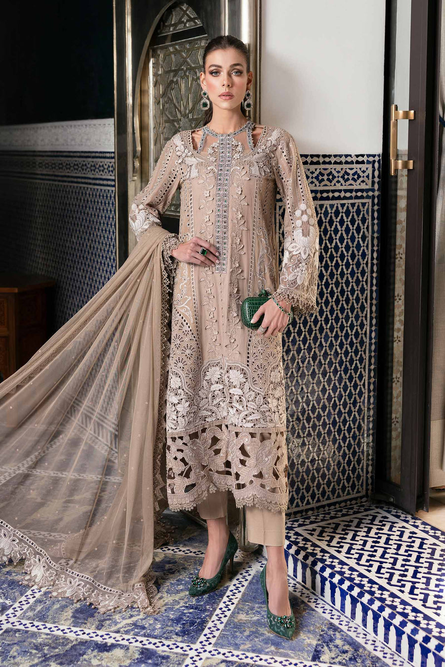 MARIA B LATEST EMBROIDERED LAWN COLLECTION| UNSTITCHED  LAWN COLLECTION 2025 BY SHAEBIZ