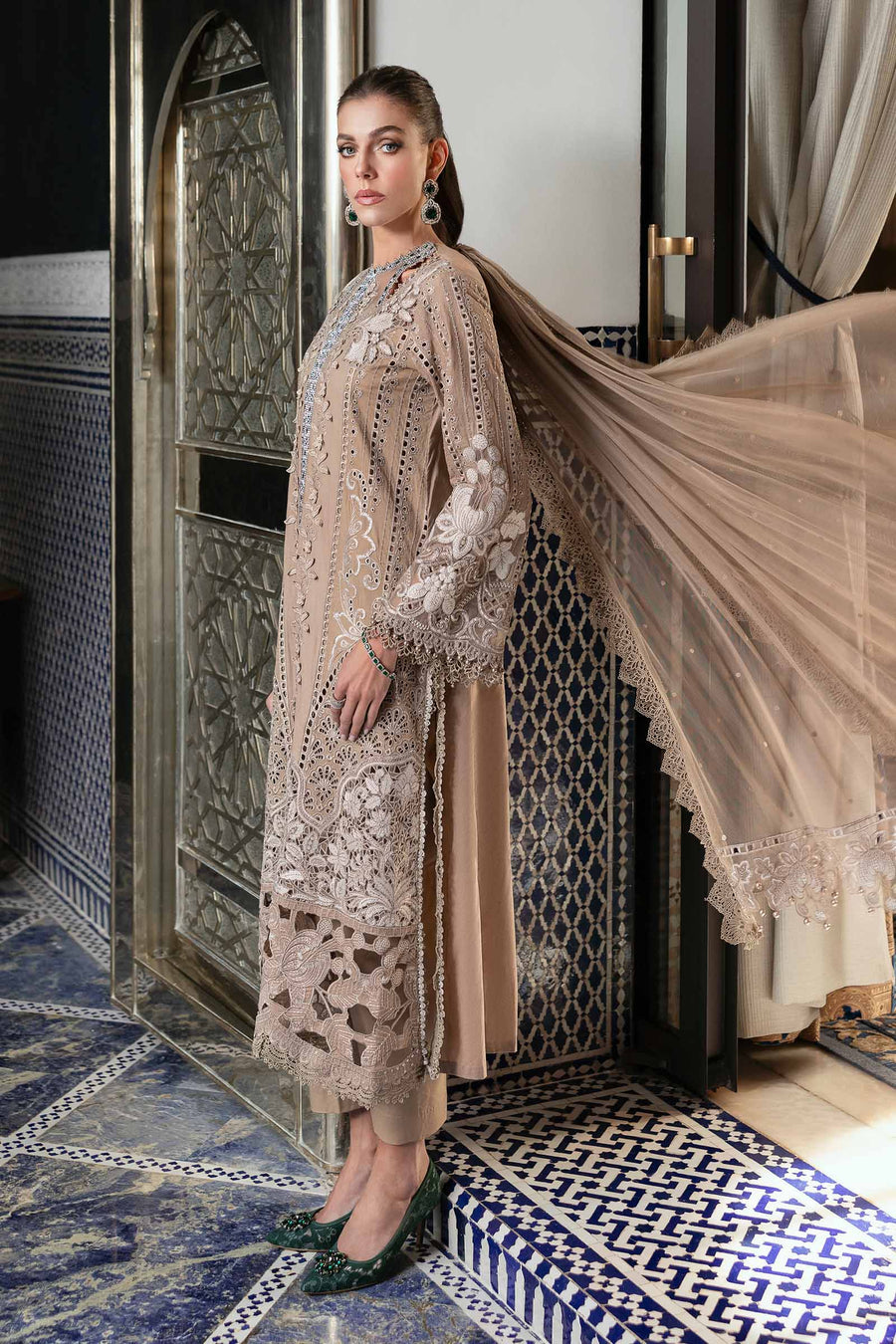 MARIA B LATEST EMBROIDERED LAWN COLLECTION| UNSTITCHED  LAWN COLLECTION 2025 BY SHAEBIZ