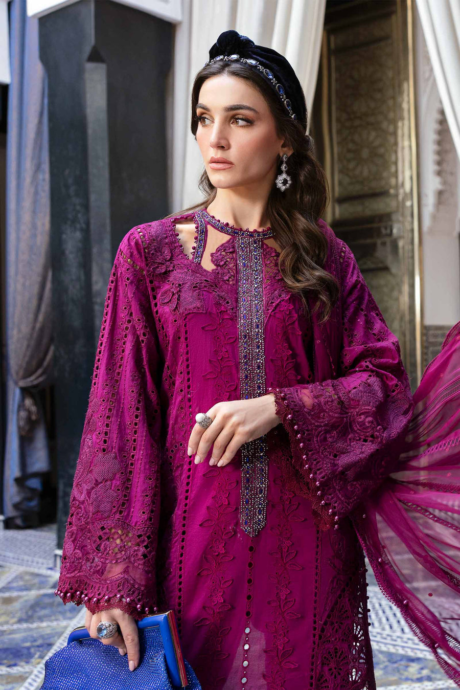 MARIA B  EMBROIDERED LAWN DRESS| 2025 LATEST COLLECTION | TOP PAKISTANI DRESS BY SHAEBIZ