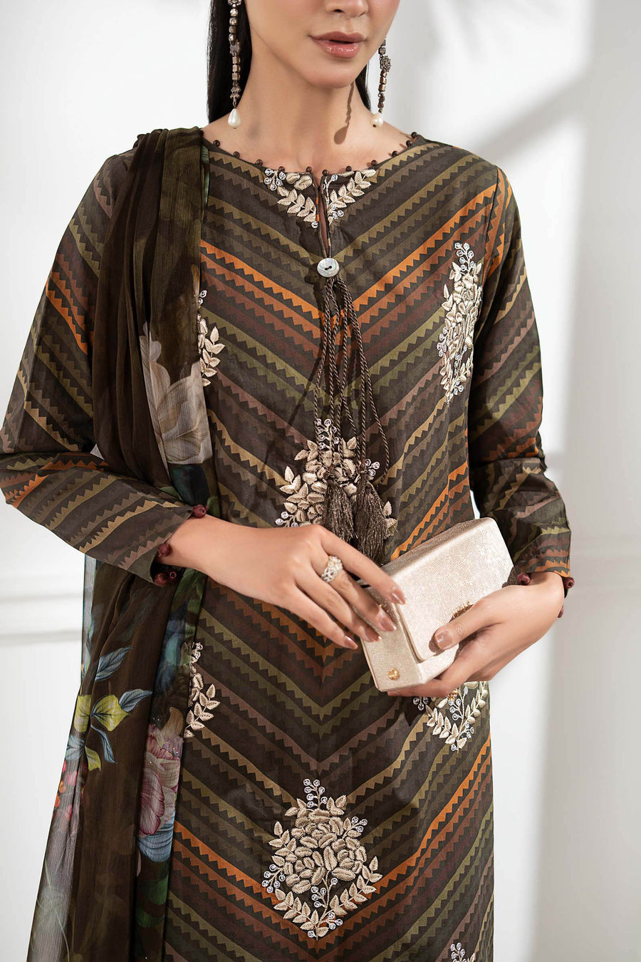 MARIA B LUXURY LAWN DIGITAL PRINT COLLECTION| UNSTITCHED MASTER REPLICA| TOP PAKISTANI DRESS BY SHAEBIZ