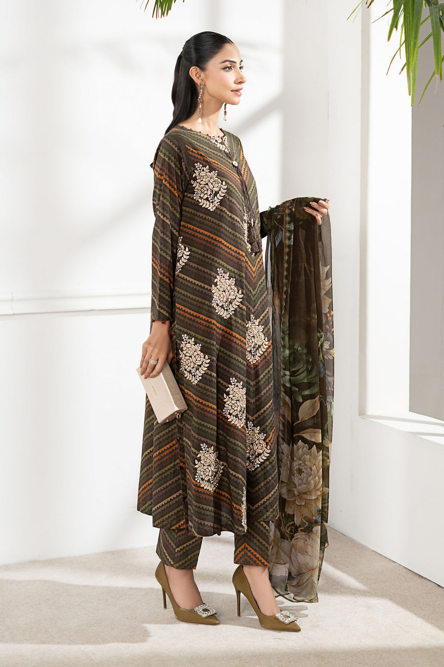 MARIA B LUXURY LAWN DIGITAL PRINT COLLECTION| UNSTITCHED MASTER REPLICA| TOP PAKISTANI DRESS BY SHAEBIZ