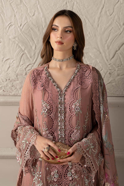 MARIA B TEA PINK LUXURY CHIFFON COLLECTION| WEDDING FORMALS| TOP PAKISTANI DRESS BY SHAEBIZ