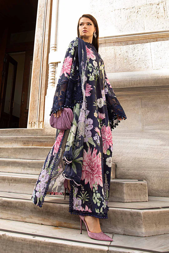 MARIA B  NAVY BLUE FALL EDIT EID COLLECTION| 2025 LATEST COLLECTION| TOP PAKISTANI DRESS BY SHAEBIZ