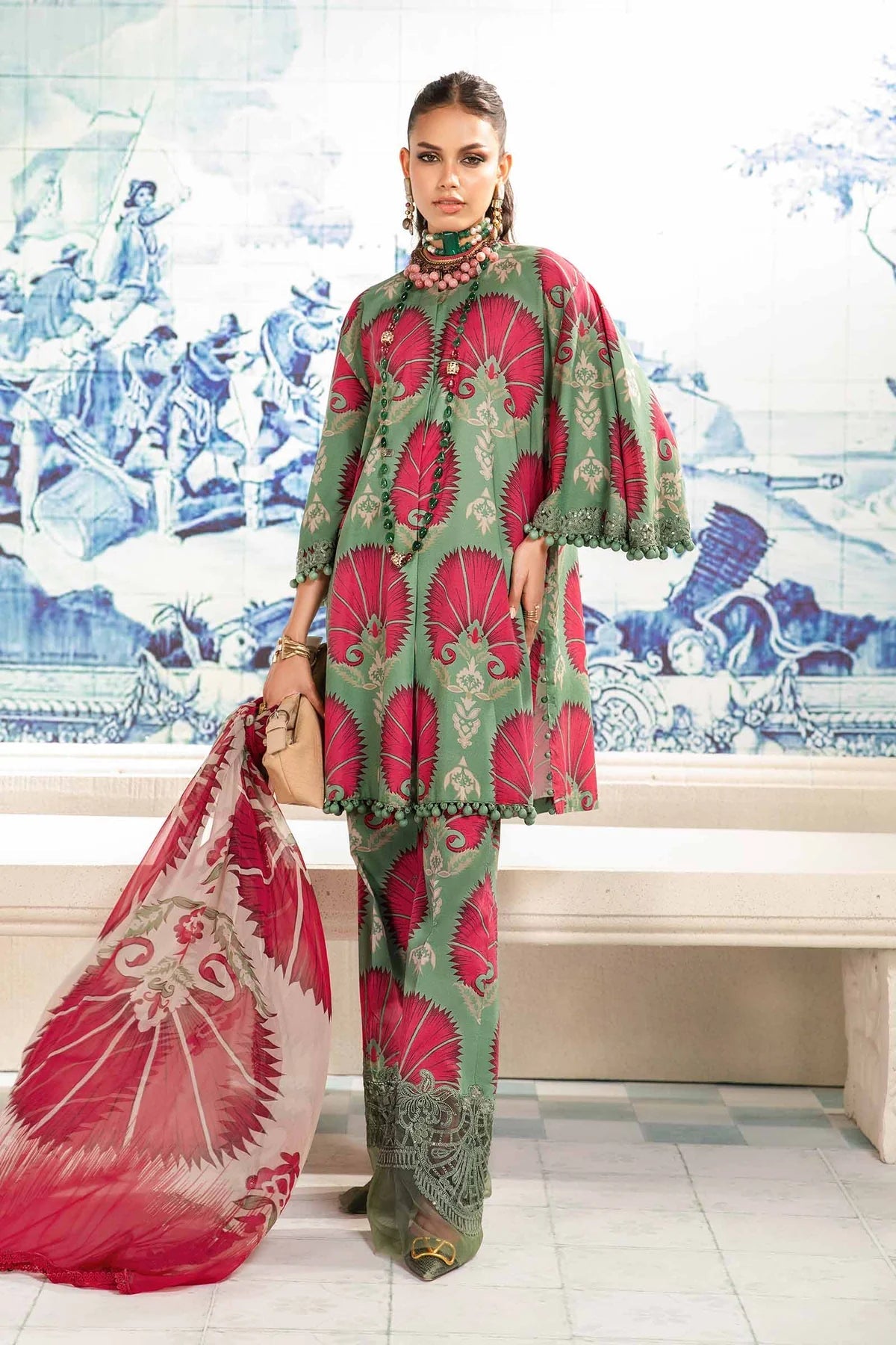MARIA B MPRINT LATEST SUMMER LAWN COLLECTION| TOP PAKISTANI DRESS BY SHAEBIZ|