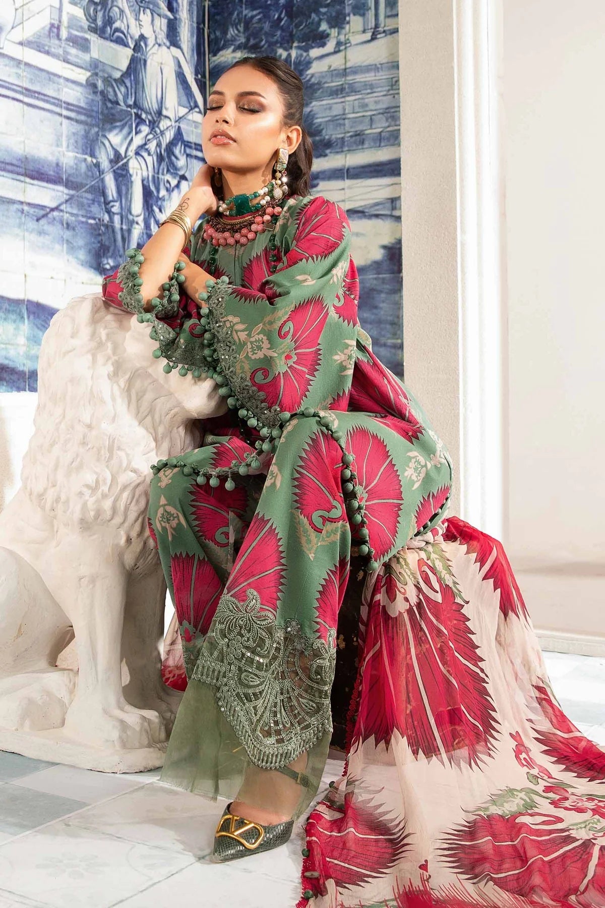 MARIA B MPRINT LATEST SUMMER LAWN COLLECTION| TOP PAKISTANI DRESS BY SHAEBIZ|
