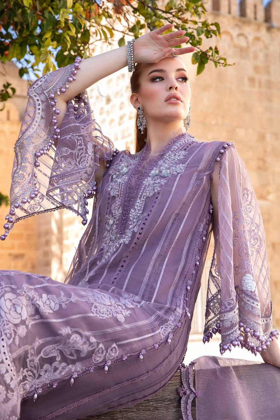 MARIA B LILAC HAZE LUXURY LAWN COLLECTION| SUMMER COLLECTION BY SHAEBIZ