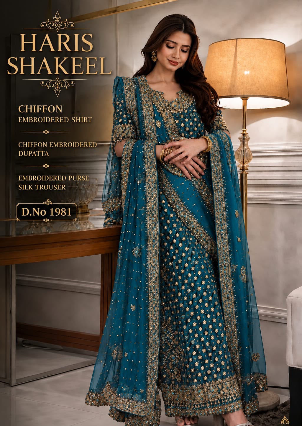 HARIS SHAKEEL LUXURY WEDDING UNSTITCH 2026 HOT COLLECTION